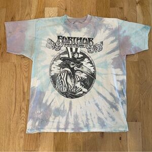 Vintage 1997 Furthur Festival The Black Crowes Ratdog Moe Bird Tie Dye Shirt
